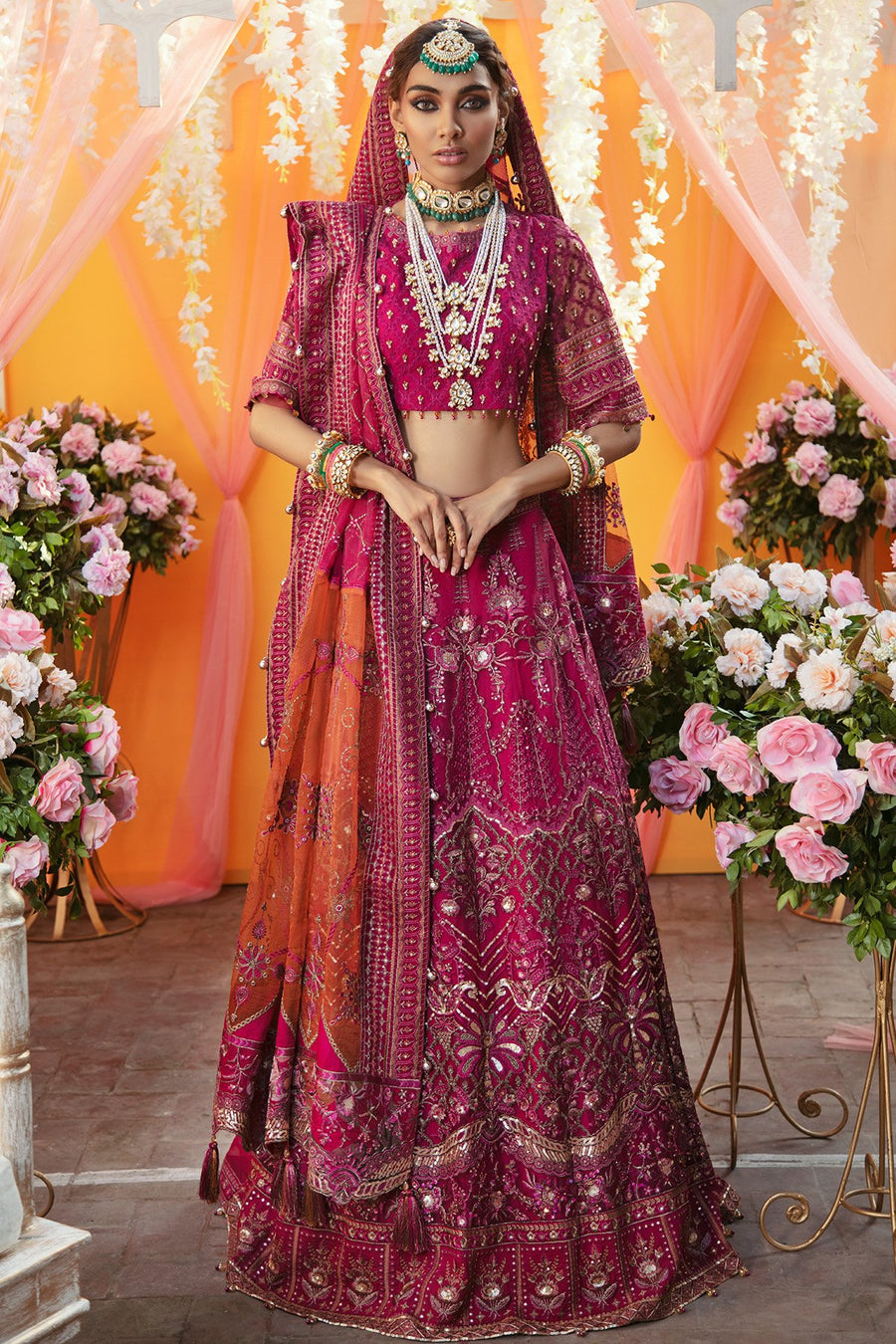 NUREH Jhoomro Unstitched Luxury Formals 3 Piece Suit NL-17 Nurhayat - FaisalFabrics.pk