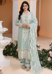 ELAF Premium Luxury Pret Embroidered Lawn 3Pc Suit ELP-01A Frosty