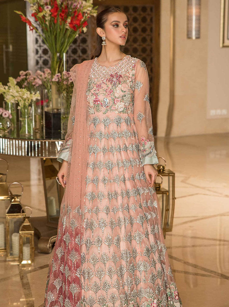 aroshi Farahnosh Unstitched Luxury Formal Suit - Bloom Doir