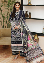 KAHF Premium Embroidered Luxury Lawn Unstitched 3Pc Suit KLC-07B