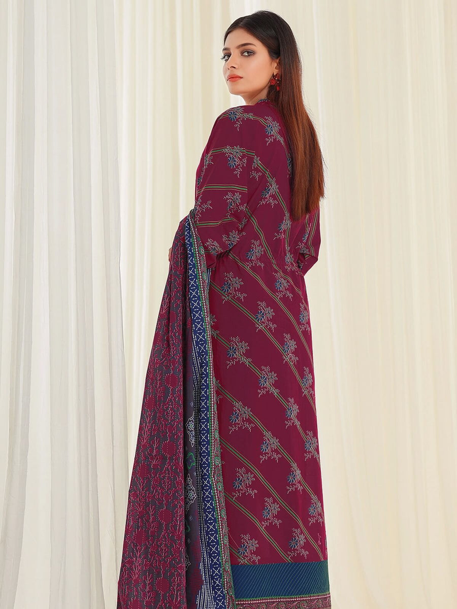 edenrobe Allure Lawn Unstitched 3 Piece Printed Suit EWU21A1-20577 - FaisalFabrics.pk