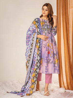 edenrobe Allure Lawn Unstitched 2pc Printed Suit EWU21A1-20643 - FaisalFabrics.pk