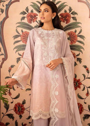 Cross Stitch Embroidered Lawn Unstitched 3Pc Suit D-21 Orchid Plush