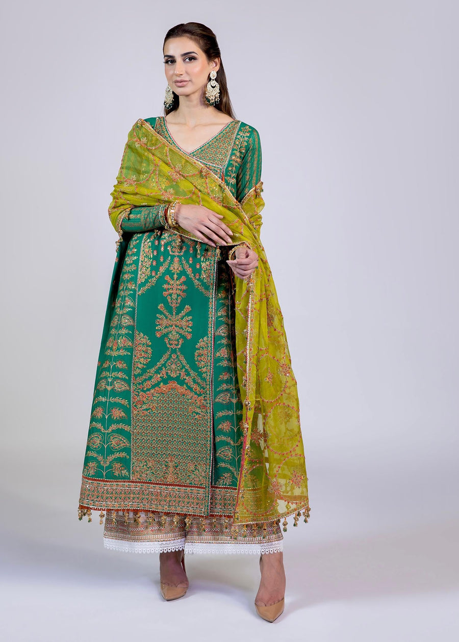 Hussain Rehar Roshan Luxury Lawn Unstitched 3 Piece Suit - Abar