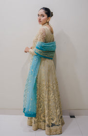 Surmai Sirr e Ayaa Unstitched Embroidered Formal 3Pc Suit - AYLA