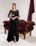 Maria Osama Khan Tiffany Vol-01 Luxury Pret 2Pc Suit - Obsidian