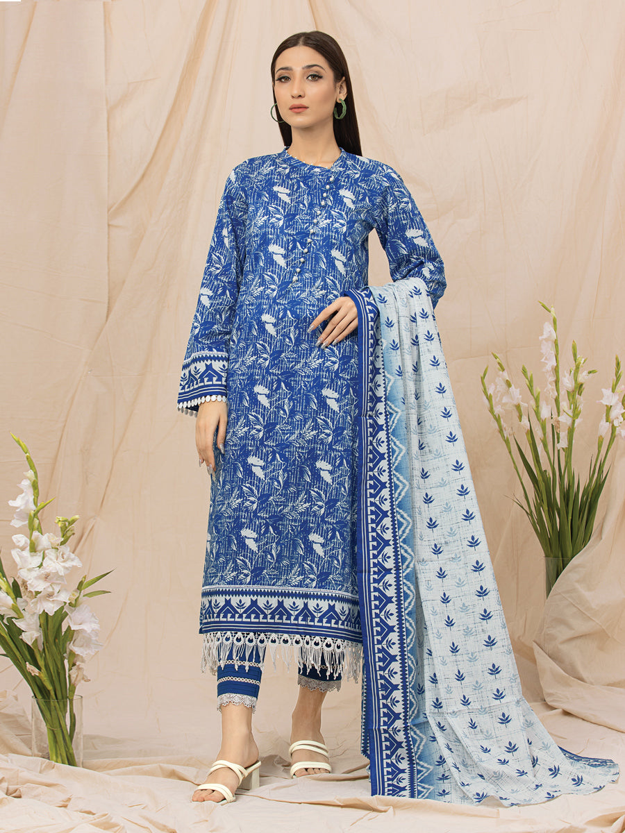 ACE Galleria Merak Printed Lawn Unstitched 3Pc Suit A-WU3PML23-22634