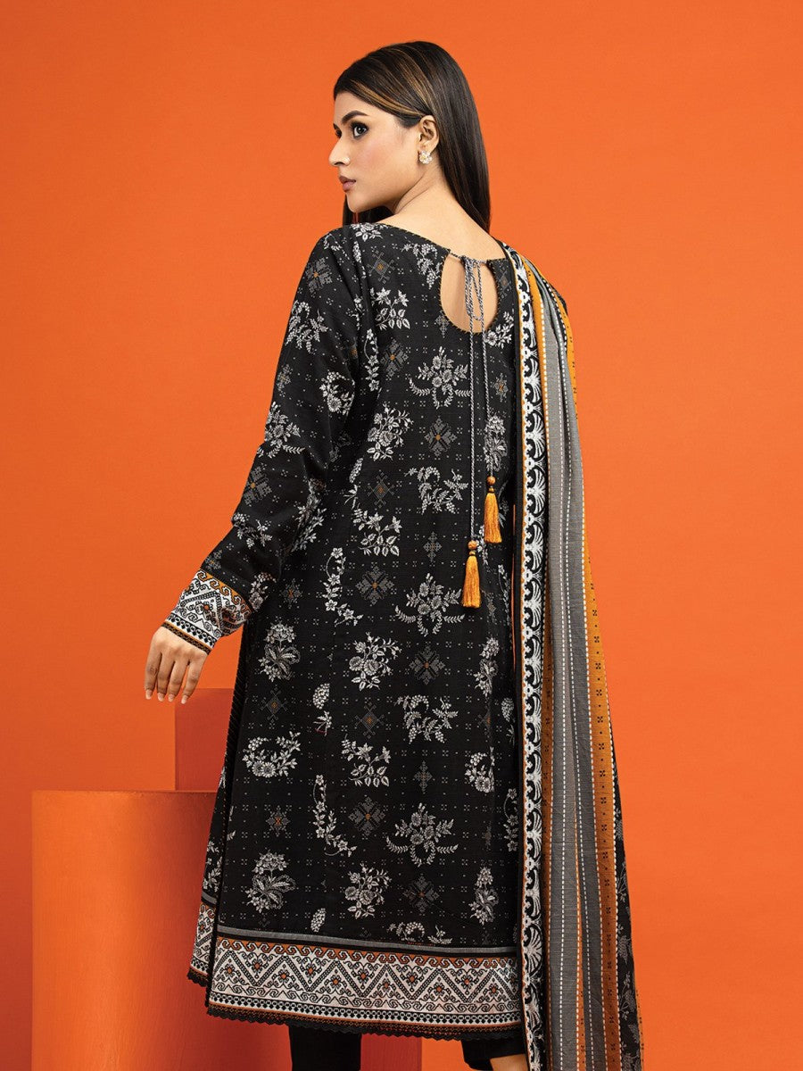 edenrobe Allure Printed Khaddar Unstitched 2Pc Suit EWU22A3-24549