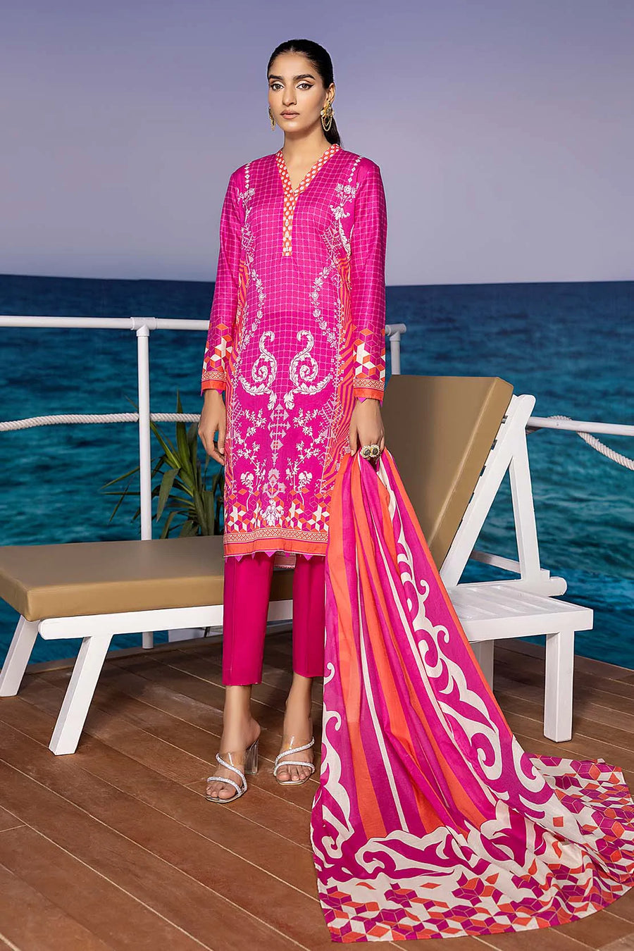 So Kamal Spring Summer Printed Lawn 2Pc Suit DPL 2656