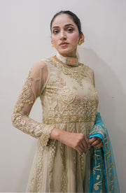 Surmai Sirr e Ayaa Unstitched Embroidered Formal 3Pc Suit - AYLA