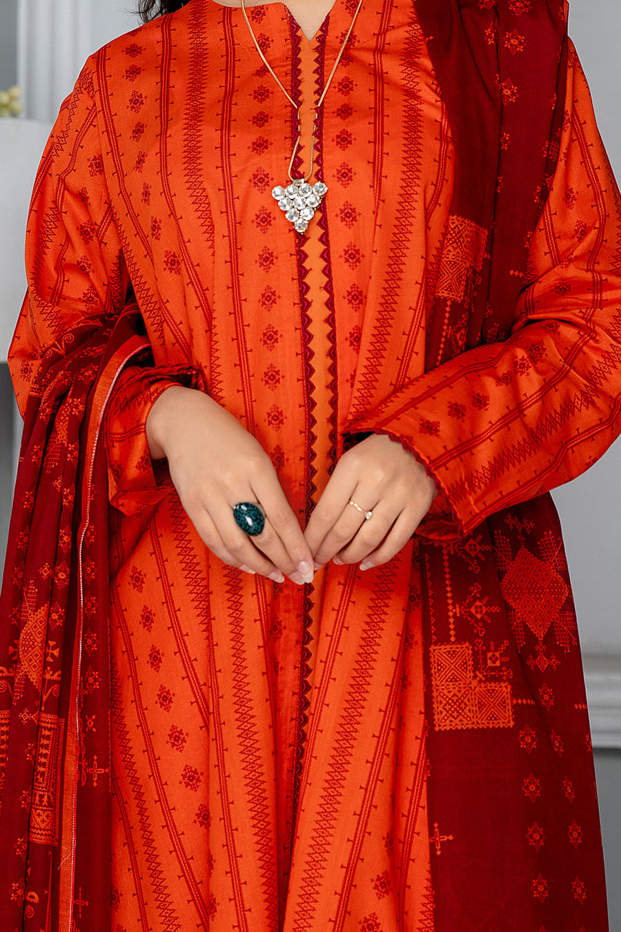 Safwa Mulberry Digital Printed Lawn Unstitched 2 Piece Suit MLS-07