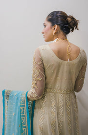 Surmai Sirr e Ayaa Unstitched Embroidered Formal 3Pc Suit - AYLA