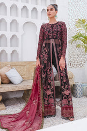 Motifz Premium Bemberg Chiffon Unstitched 3Pc Suit 2912 Midnight Hues - FaisalFabrics.pk