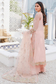 Motifz Premium Bemberg Chiffon Unstitched 3Pc Suit 2918 Pastel Fantasy - FaisalFabrics.pk