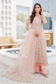 Motifz Premium Bemberg Chiffon Unstitched 3Pc Suit 2918 Pastel Fantasy - FaisalFabrics.pk