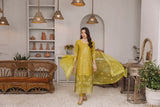 Daud Abbas Embroidered Lawn Unstitched 3 Piece Suit - Mehmal