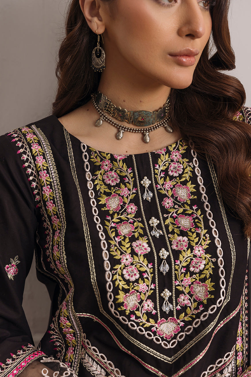 Daud Abbas Embroidered Lawn Unstitched 3 Piece Suit - Aliya