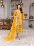 Daud Abbas Embroidered Lawn Unstitched 3 Piece Suit - Hoorain