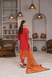 Daud Abbas Embroidered Lawn Unstitched 3 Piece Suit - Mehnaz