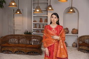 Daud Abbas Embroidered Lawn Unstitched 3 Piece Suit - Mehnaz