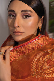 Daud Abbas Embroidered Lawn Unstitched 3 Piece Suit - Mehnaz