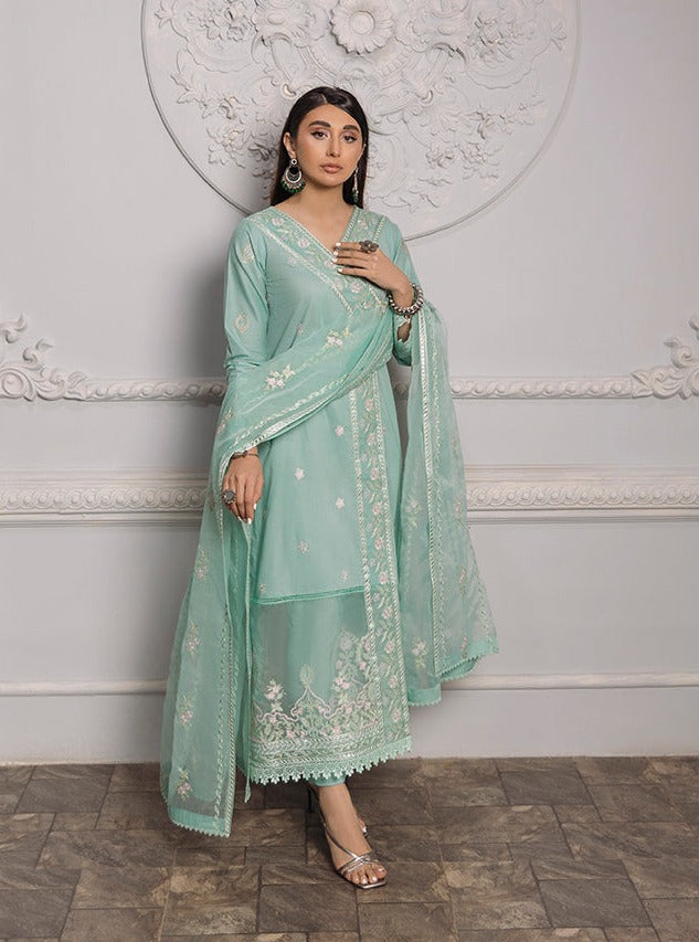 Daud Abbas Embroidered Lawn Unstitched 3 Piece Suit - Urooj