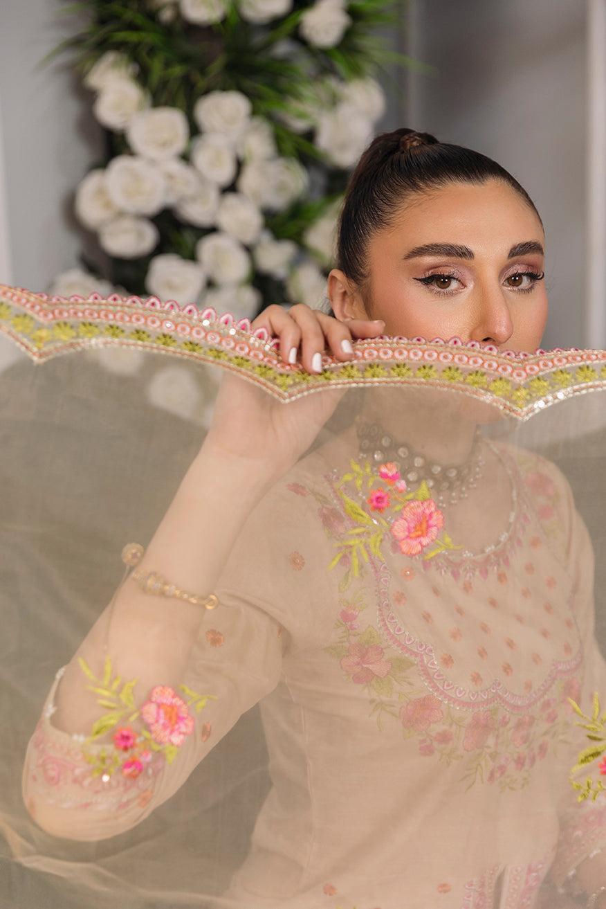 Daud Abbas Embroidered Lawn Unstitched 3 Piece Suit - Naimal