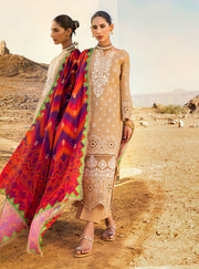 Zainab Chottani Embroidered Chikankari Lawn Unstitched 3Pc Suit ZC-02A