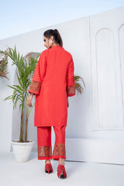 MAK Fashion Ready to Wear 2 Pc Embroidered Cotton C-10063