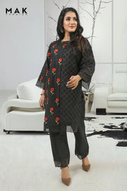 MAK Fashion Ready to Wear 2 Pc Embroidered Cotton C-10064