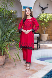 MAK Fashion Ready to Wear 2 Pc Embroidered Cotton KUW-10051