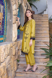 MAK Fashion Ready to Wear 2 Pc Embroidered Cotton KUW-10052