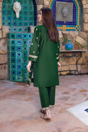 Fashion Ready to Wear 2 Pc Embroidered Cotton KUW-10073