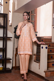 MAK Fashion Ready to Wear 2 Pc Embroidered Cotton KUW-10075