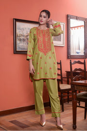 MAK Fashion Ready to Wear 2 Pc Embroidered Cotton KUW-10078