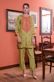 MAK Fashion Ready to Wear 2 Pc Embroidered Cotton KUW-10078