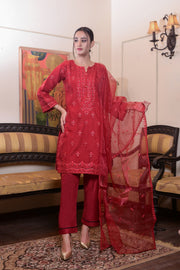 MAK Fashion Ready to Wear 2 Pc Embroidered Organza EFO-1007