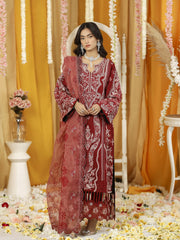 Ghazal by Humdum Embroidered Luxury Lawn Unstitched 3 Piece Suit D-01