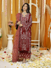 Ghazal by Humdum Embroidered Luxury Lawn Unstitched 3 Piece Suit D-01