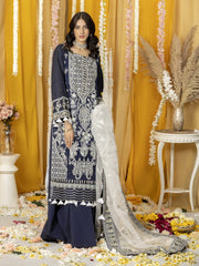 Ghazal by Humdum Embroidered Luxury Lawn Unstitched 3 Piece Suit D-03