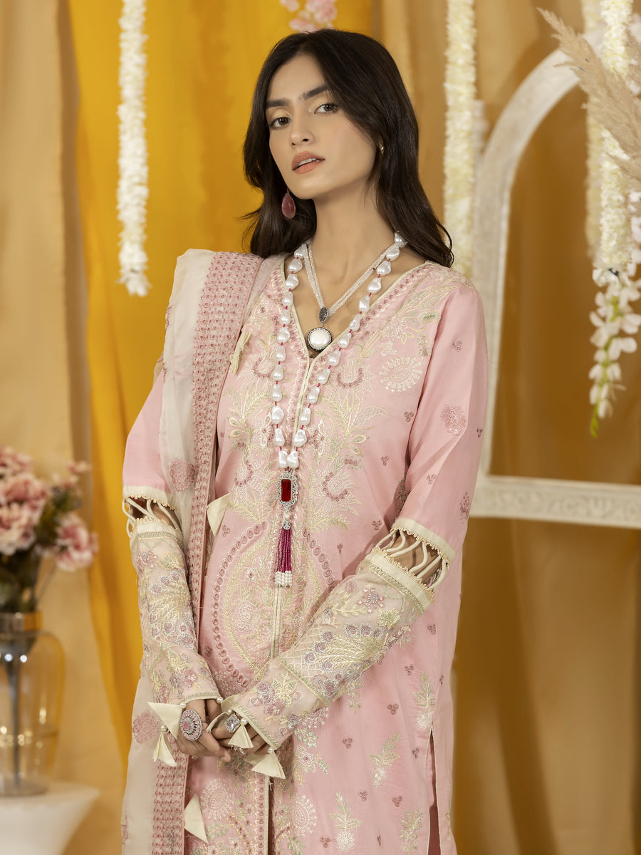 Ghazal by Humdum Embroidered Luxury Lawn Unstitched 3 Piece Suit D-09