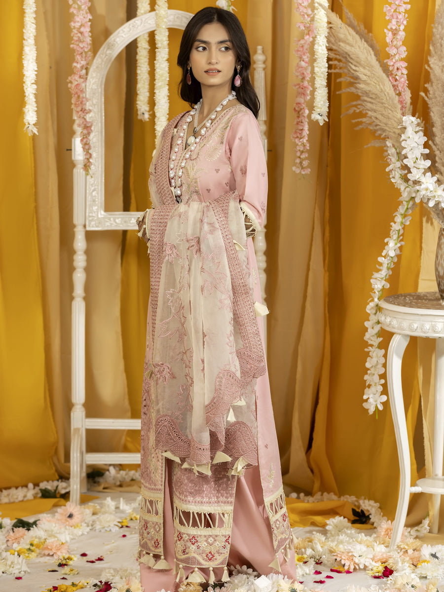 Ghazal by Humdum Embroidered Luxury Lawn Unstitched 3 Piece Suit D-09