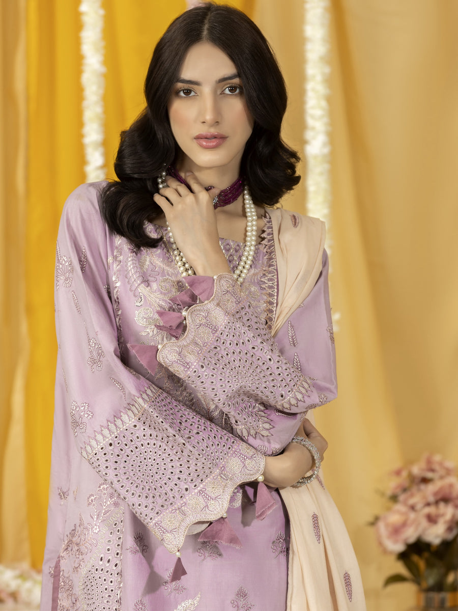 Ghazal by Humdum Embroidered Luxury Lawn Unstitched 3 Piece Suit D-04
