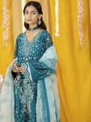 Ghazal by Humdum Embroidered Luxury Lawn Unstitched 3 Piece Suit D-05