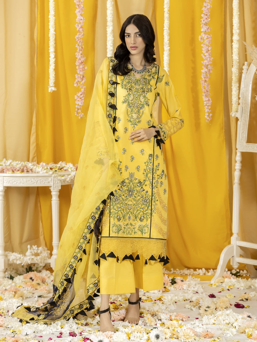 Ghazal by Humdum Embroidered Luxury Lawn Unstitched 3 Piece Suit D-06
