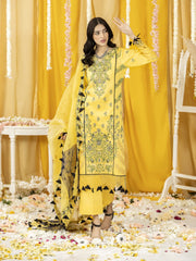 Ghazal by Humdum Embroidered Luxury Lawn Unstitched 3 Piece Suit D-06