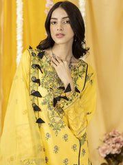 Ghazal by Humdum Embroidered Luxury Lawn Unstitched 3 Piece Suit D-06