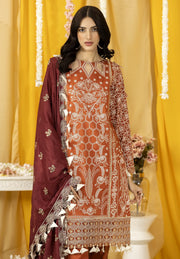 Ghazal by Humdum Embroidered Luxury Lawn Unstitched 3 Piece Suit D-07