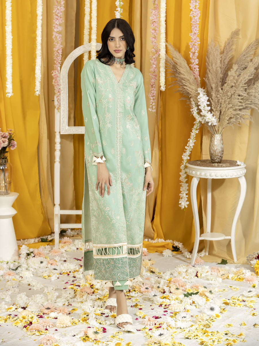 Ghazal by Humdum Embroidered Luxury Lawn Unstitched 3 Piece Suit D-08