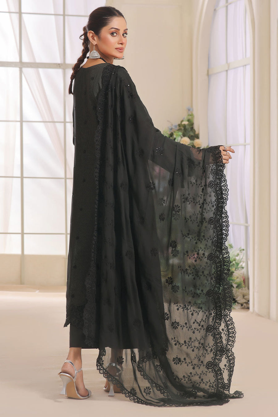 Safwa Aura Masuri Premium Embroidered Unstitched 3Pc Suit SUC-02